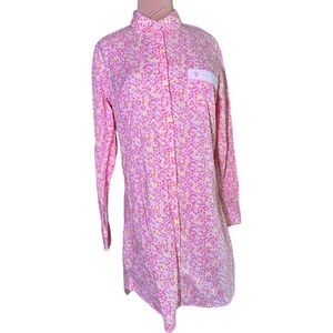 Victoria Secret size small ink floral sleep shirt